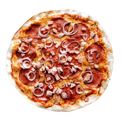 Giovanni (Siers, tomātu mērce, šķiņķis, sīpolu gredzeni, salami)